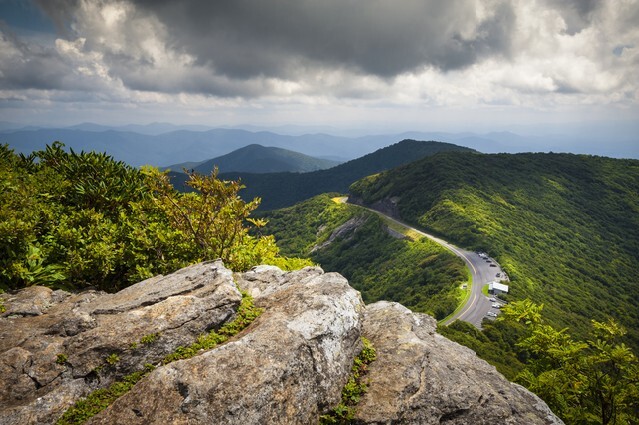 Blue Ridge Parkway Craggy Gardens Scenic Mountains Landscape